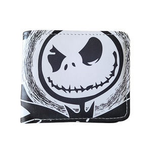 Top Disney Nightmare Before Christmas Jack One Size Leather Purse Black Wallet A